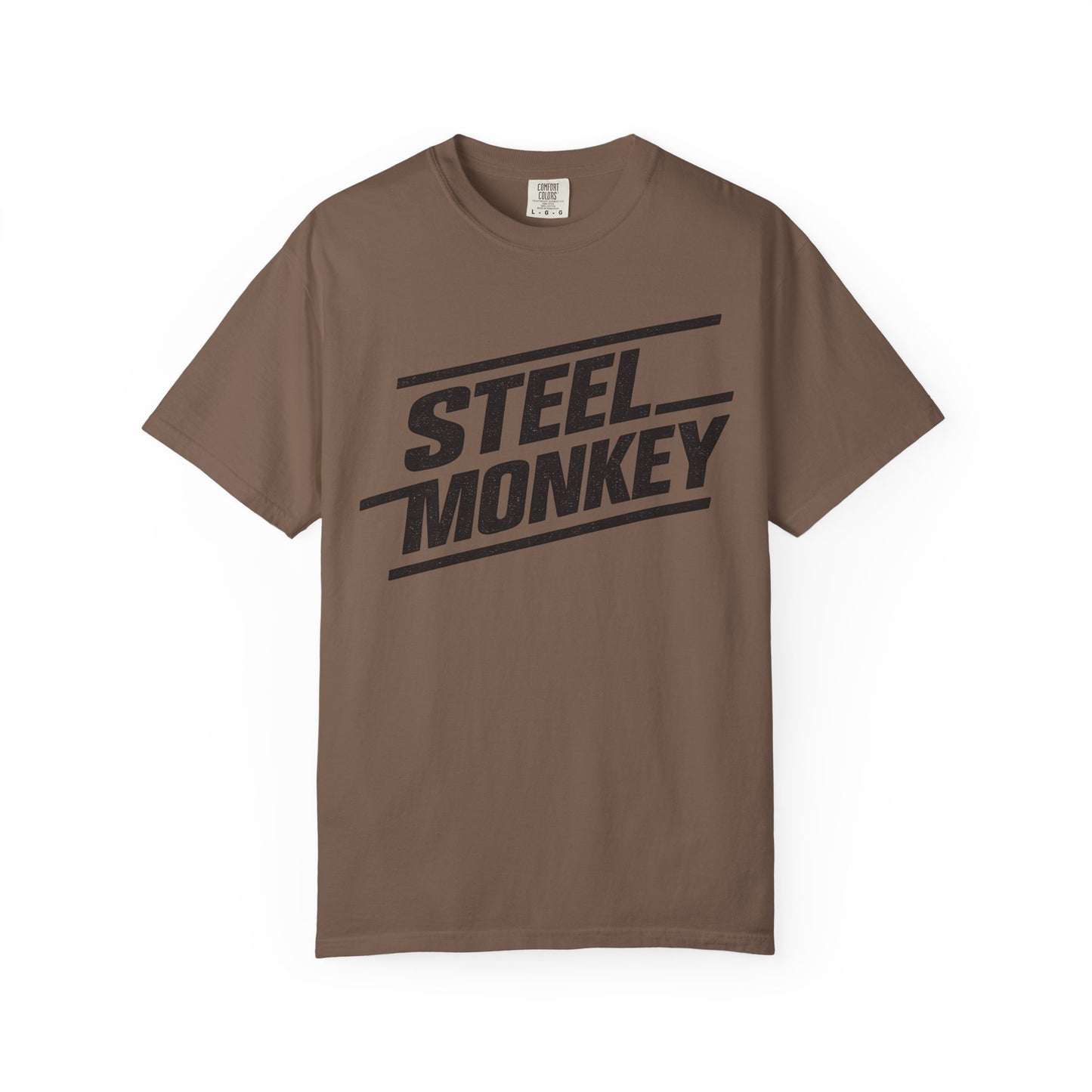 Steel Monkey Bold Retro Logo Tee - Comfort Colors