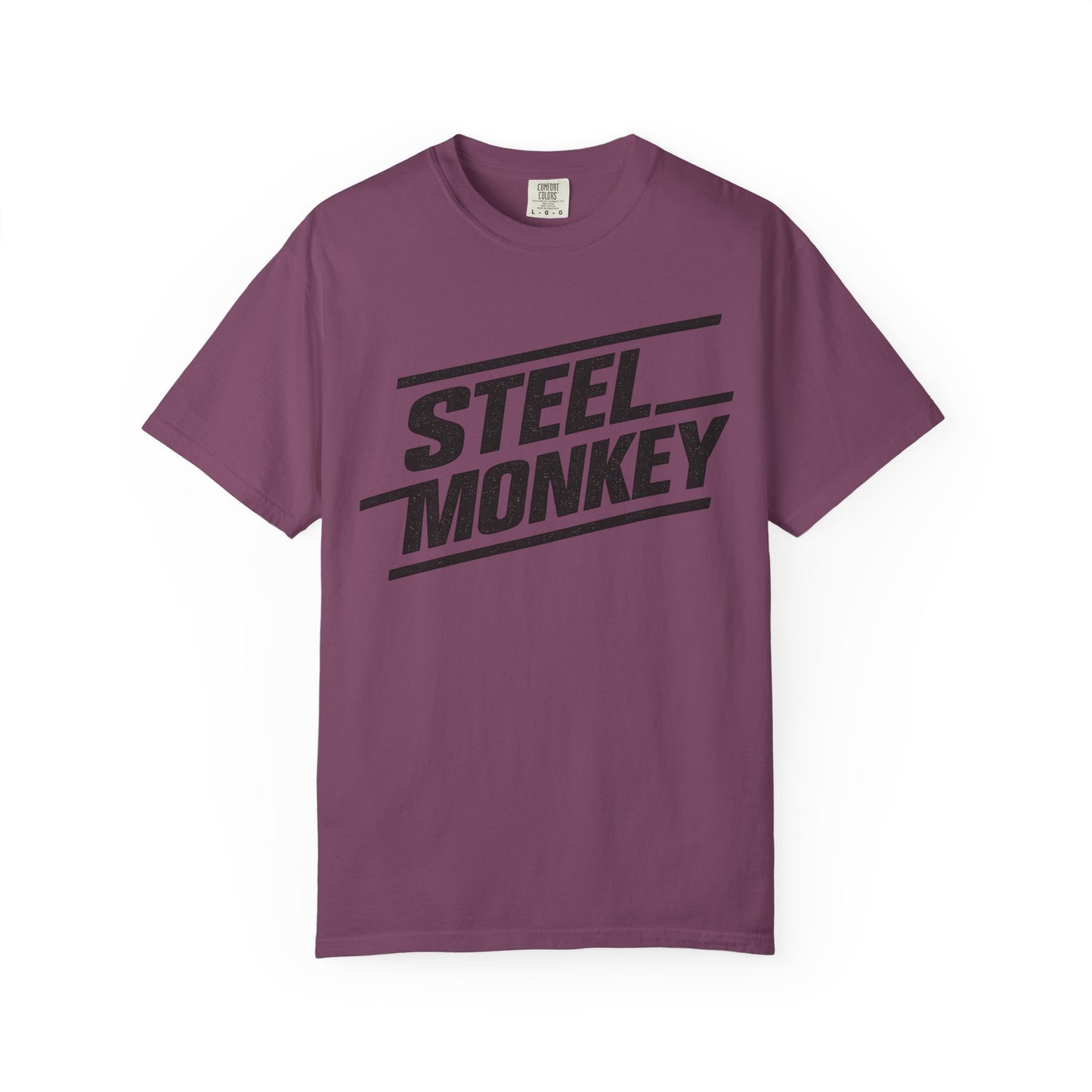 Steel Monkey Bold Retro Logo Tee - Comfort Colors