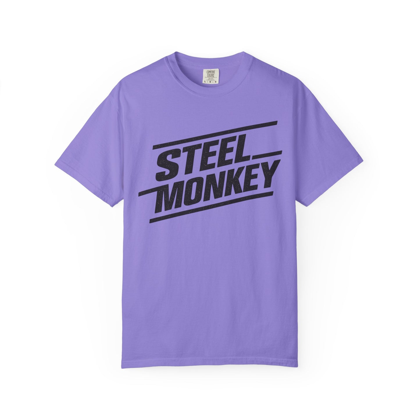 Steel Monkey Bold Retro Logo Tee - Comfort Colors