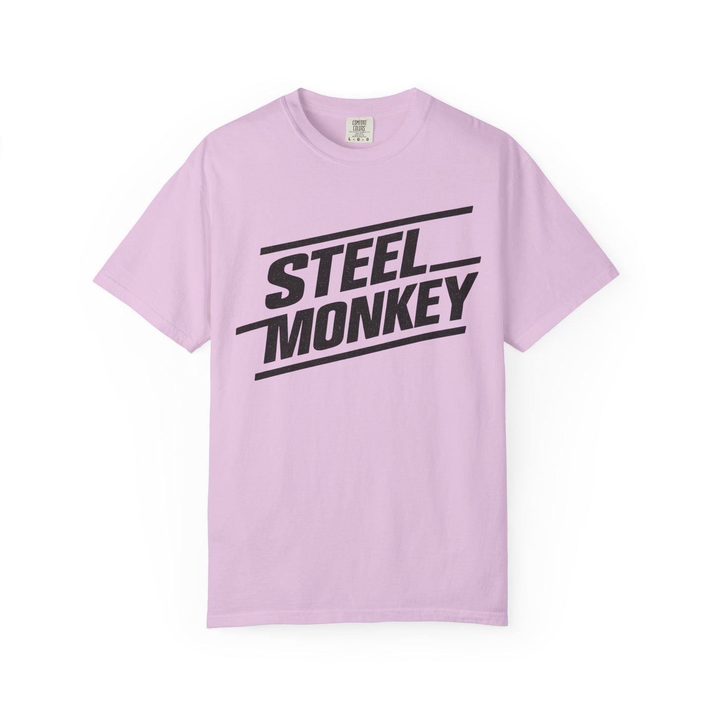 Steel Monkey Bold Retro Logo Tee - Comfort Colors