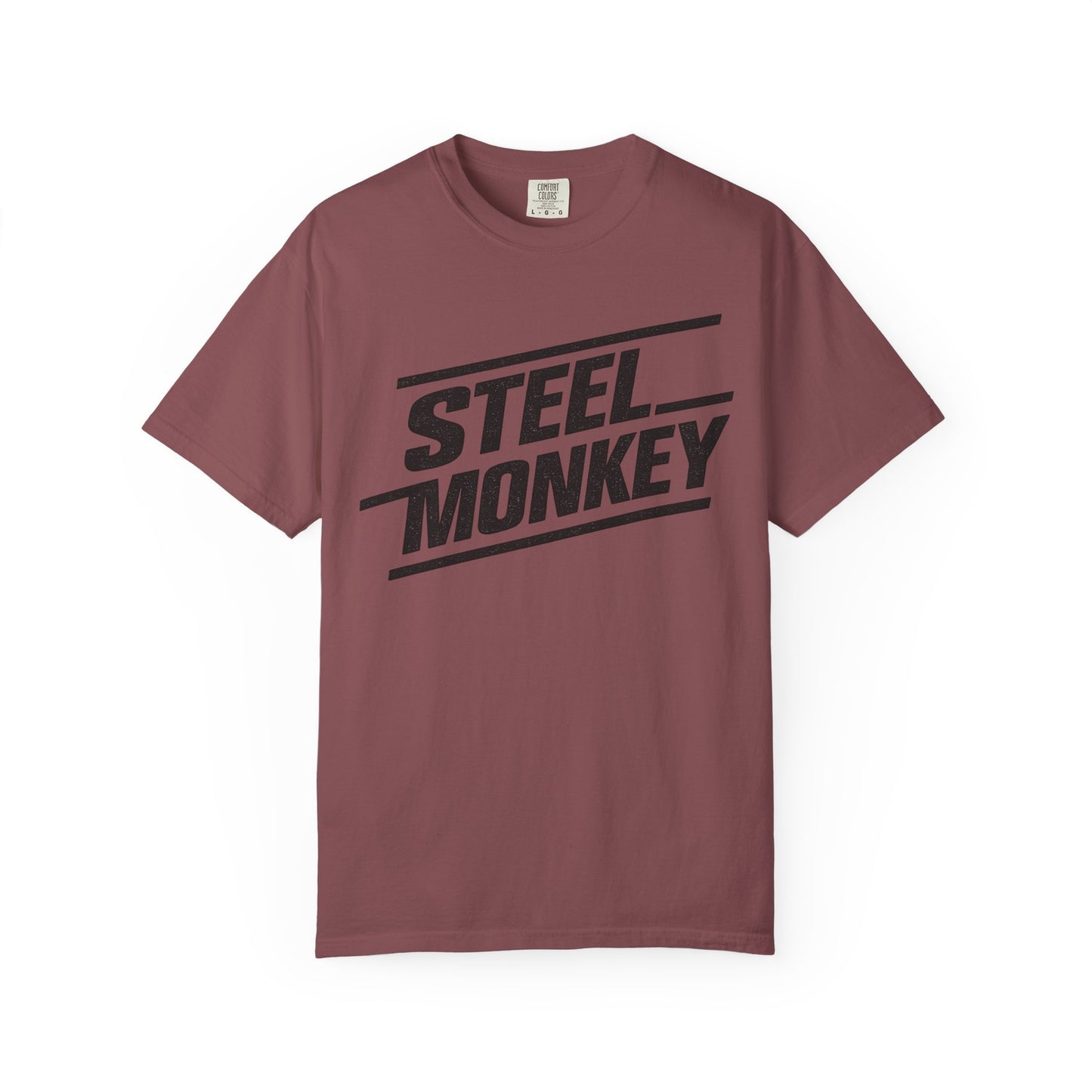 Steel Monkey Bold Retro Logo Tee - Comfort Colors