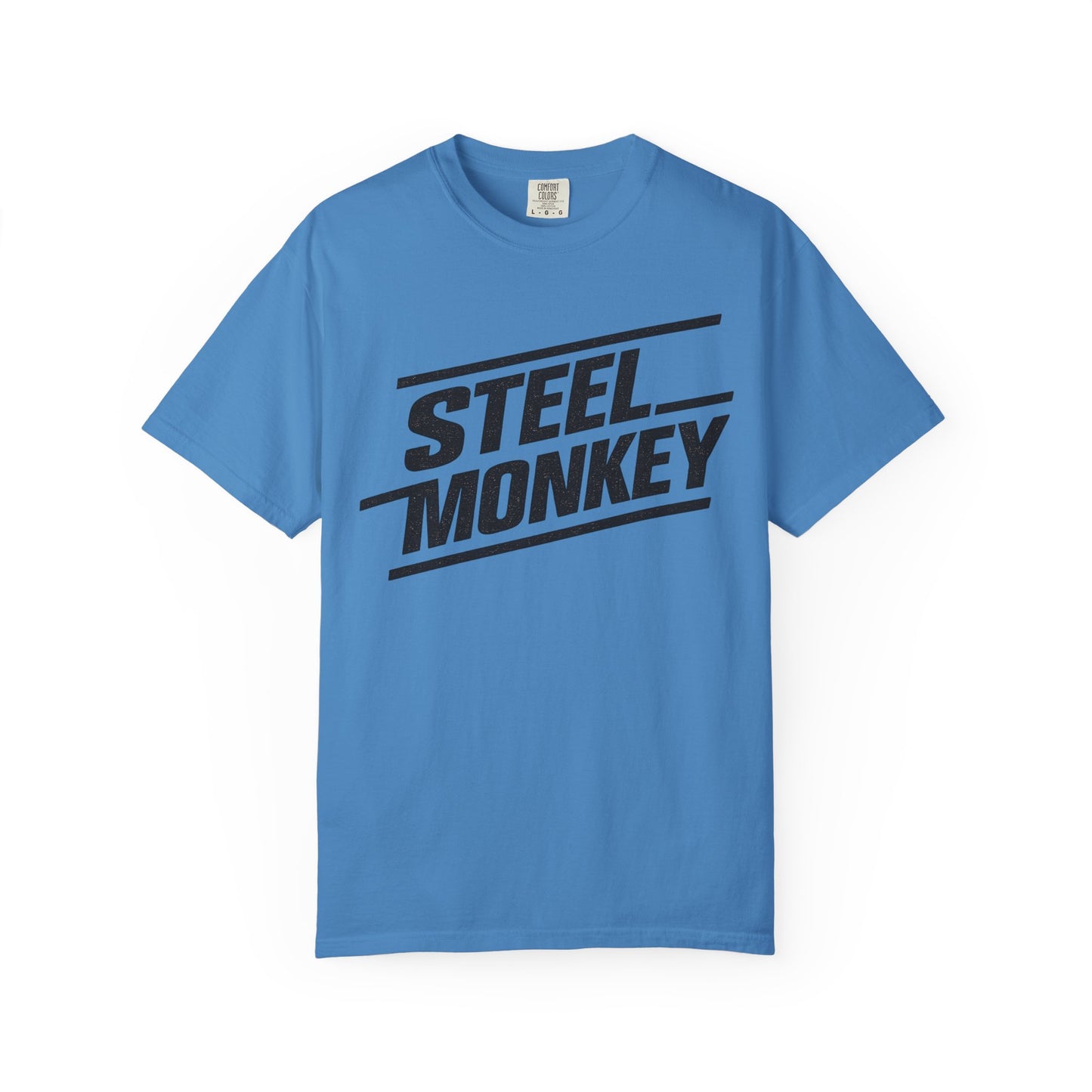 Steel Monkey Bold Retro Logo Tee - Comfort Colors