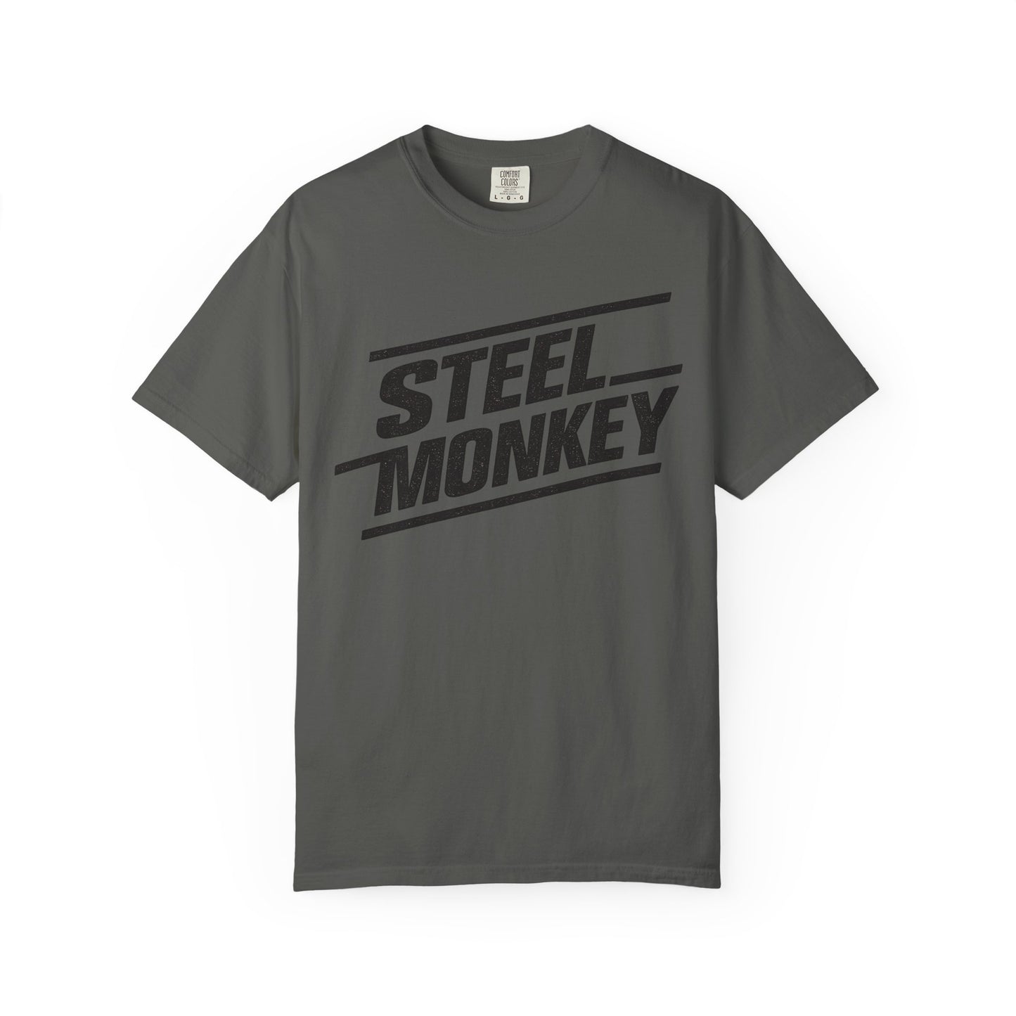 Steel Monkey Bold Retro Logo Tee - Comfort Colors