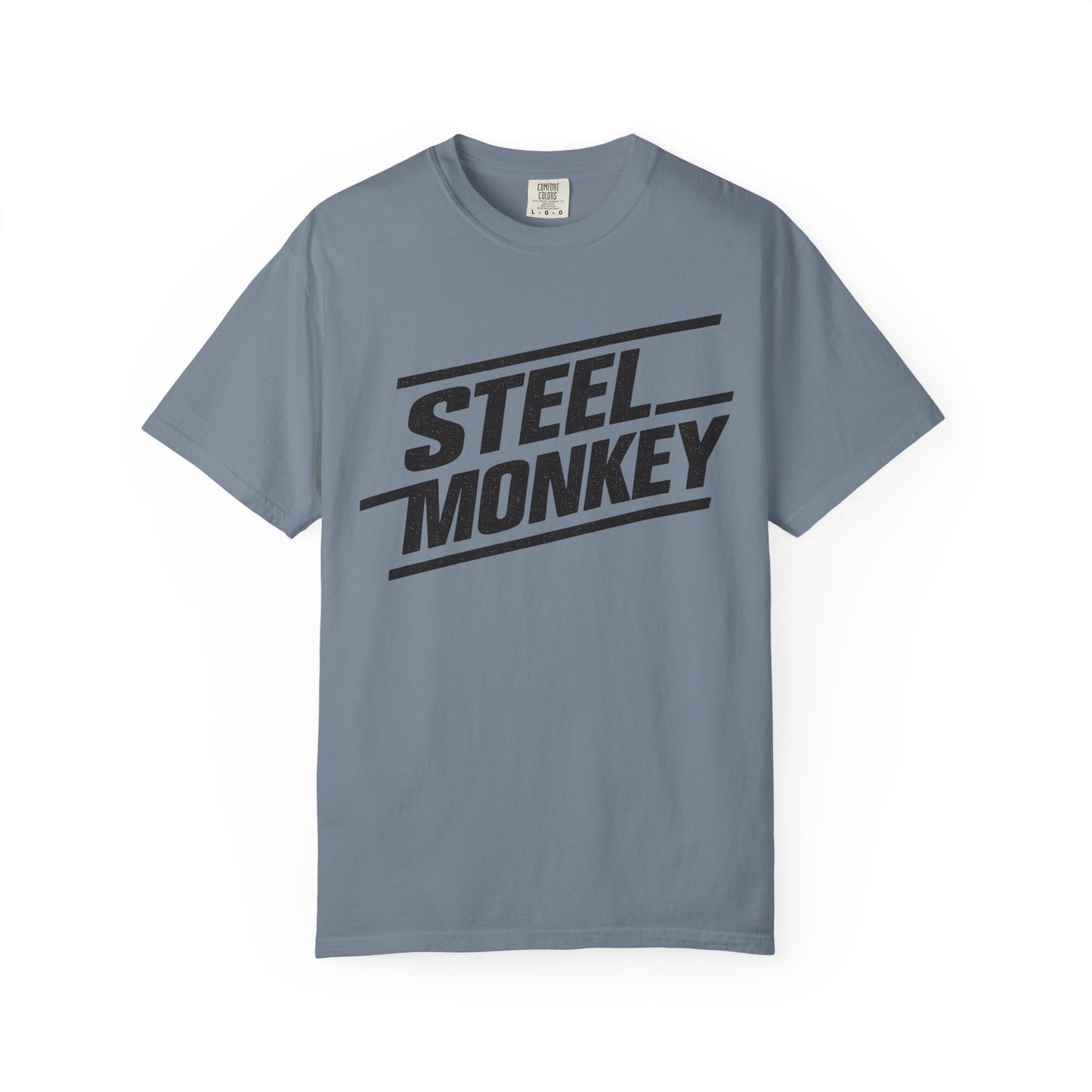 Steel Monkey Bold Retro Logo Tee - Comfort Colors