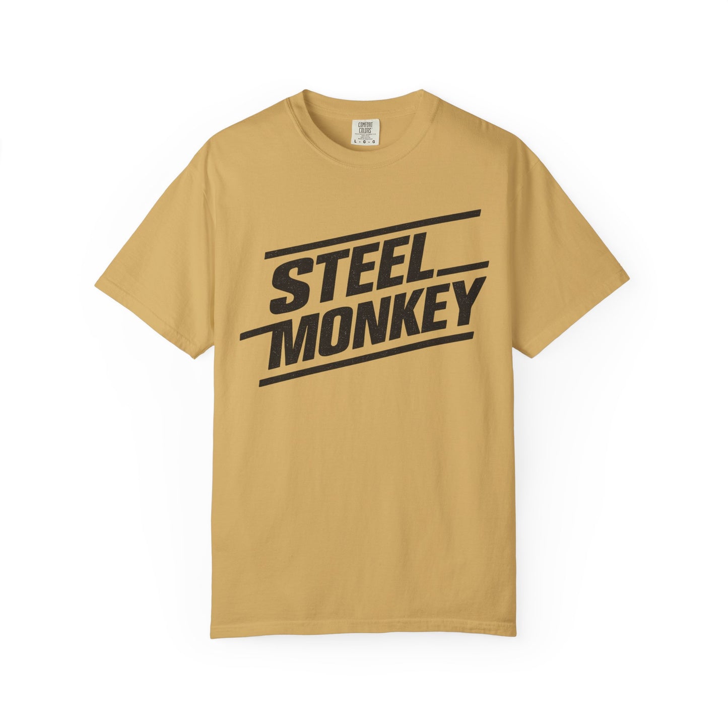 Steel Monkey Bold Retro Logo Tee - Comfort Colors