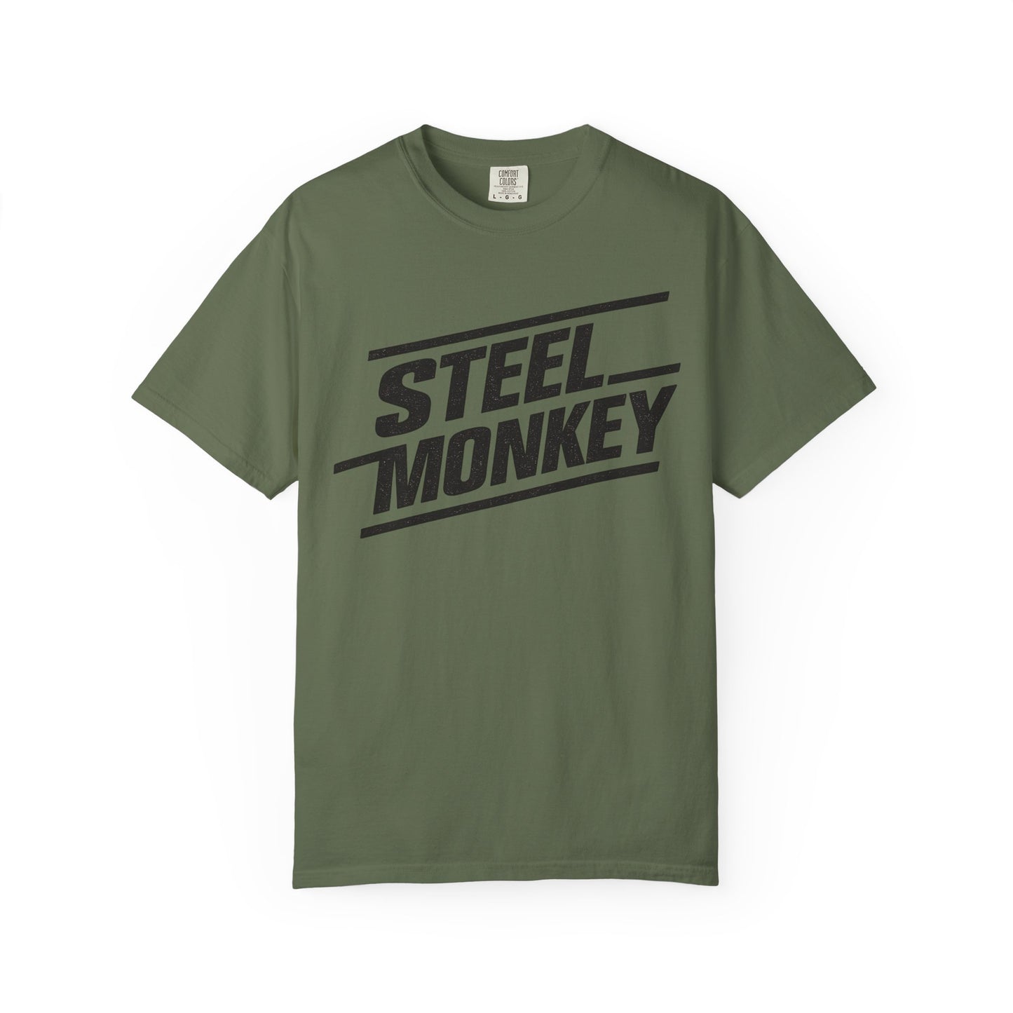 Steel Monkey Bold Retro Logo Tee - Comfort Colors
