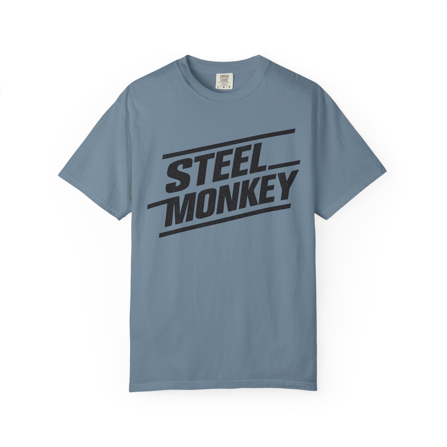 Steel Monkey Bold Retro Logo Tee - Comfort Colors