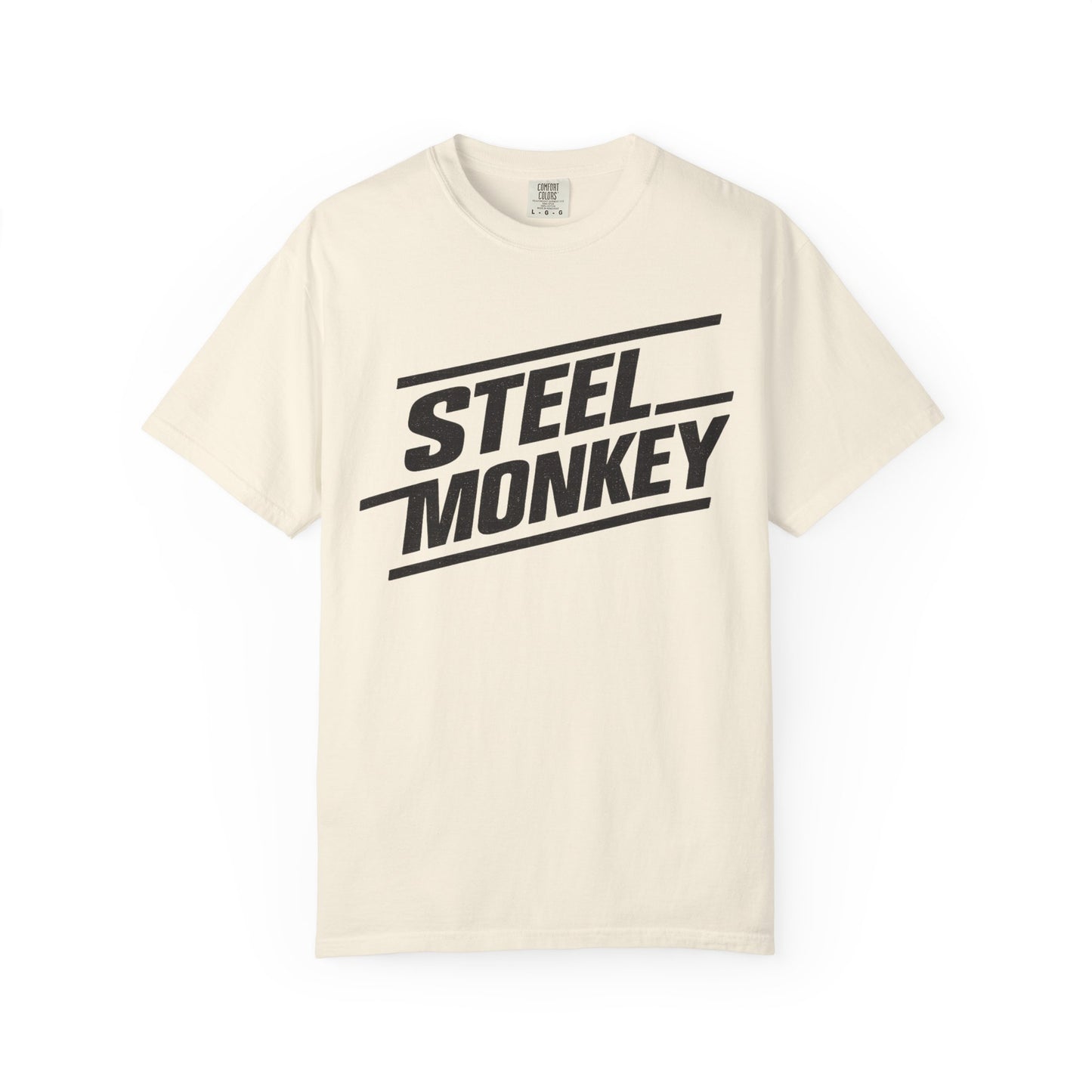 Steel Monkey Bold Retro Logo Tee - Comfort Colors