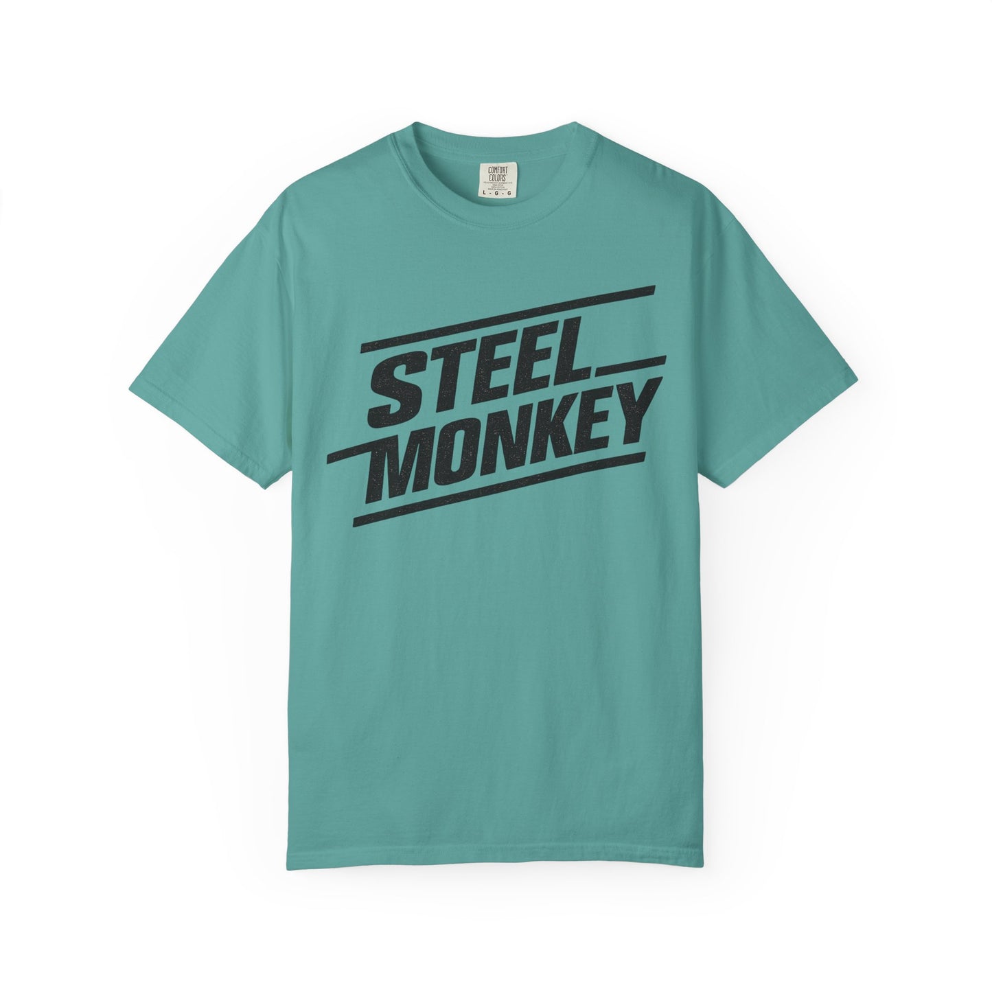 Steel Monkey Bold Retro Logo Tee - Comfort Colors