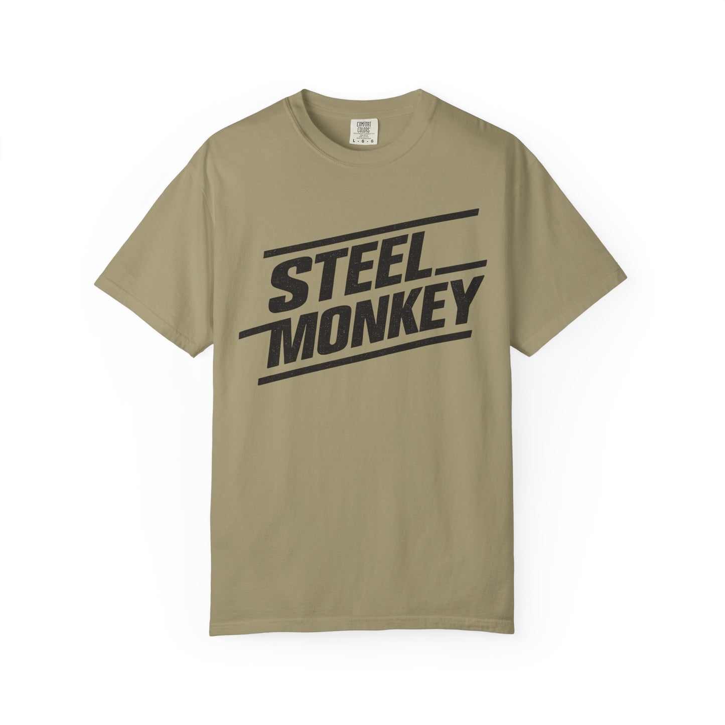 Steel Monkey Bold Retro Logo Tee - Comfort Colors