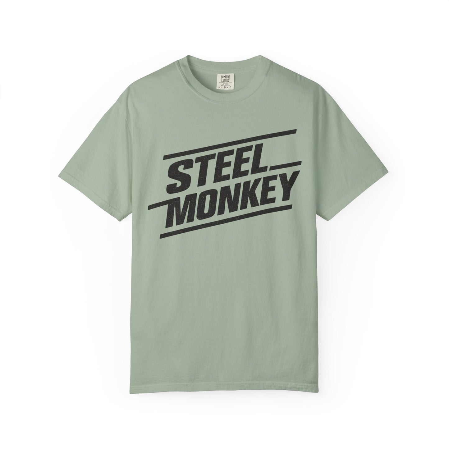 Steel Monkey Bold Retro Logo Tee - Comfort Colors