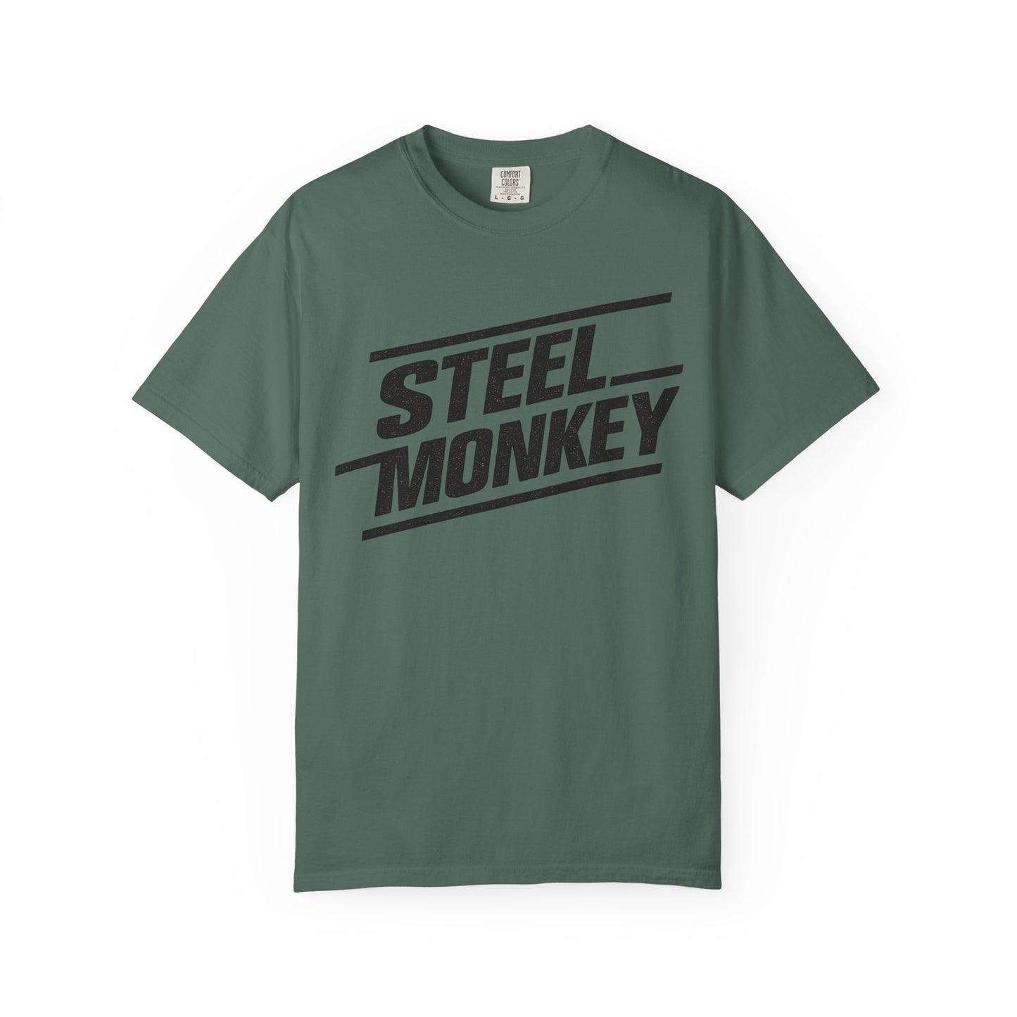 Steel Monkey Bold Retro Logo Tee - Comfort Colors